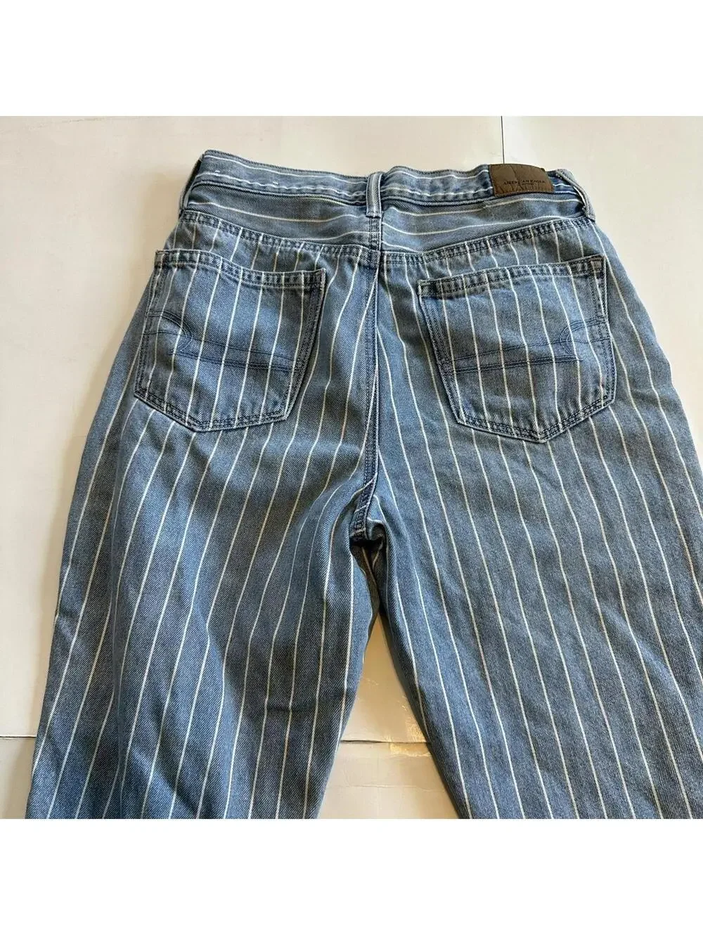 American Eagle pinstriped mom jean- size 2 regular